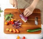 Premium Wooden Chopping Board with Handle Grip