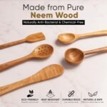 Premium Wooden Cooking Spoon Set – Eco-Friendly Handmade Kitchen Ladles - Image 3